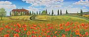 Artist Jean Plout Debuts Tuscan Poppies Painting